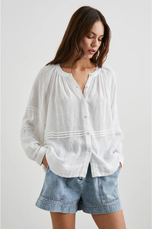 Frances Blouse Classic Minimalist Blouse