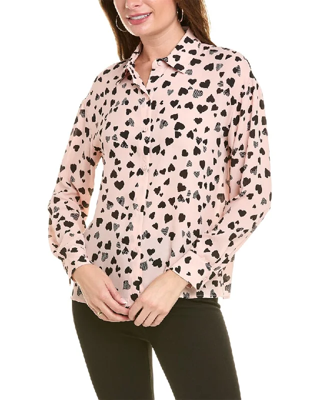 T Tahari Button-Down Blouse Modern Work Blouse