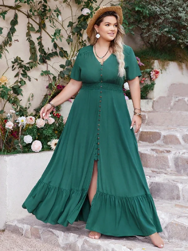 PLUS SIZE Anais Maxi Dress Cozy Ribbed Maxi Dress