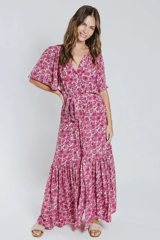 Sonia Belted Maxi Dress Elegant Velvet Maxi Dress