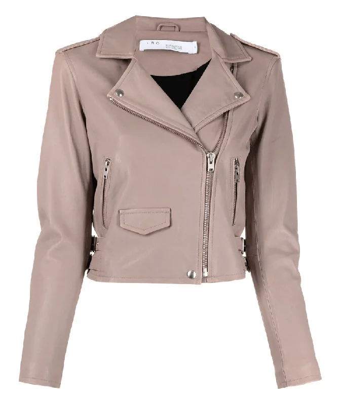 cropped moto jacket Toggled Jacket Drawstring Jacket Belted Jacket