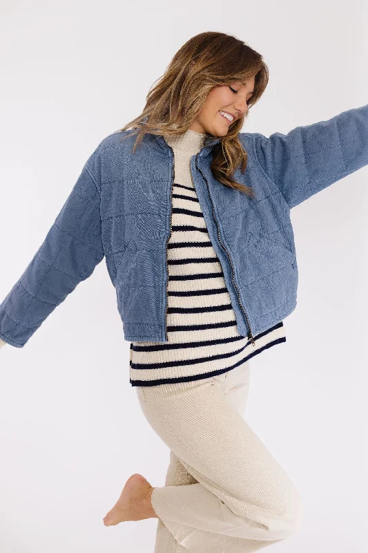 Josie Jacket in Denim Cardigan Sweater Pullover