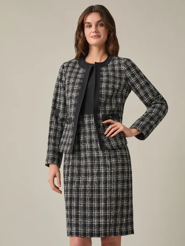 Plus Bradshaw Jacket, Tweed Striped Jacket Polka Dot Jacket Floral Jacket