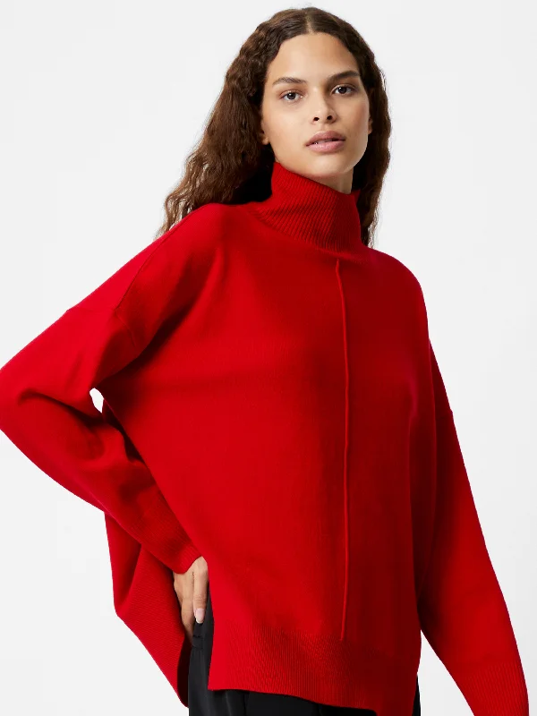 Babysoft High Neck Seam Jumper Fitted Loose Oversized