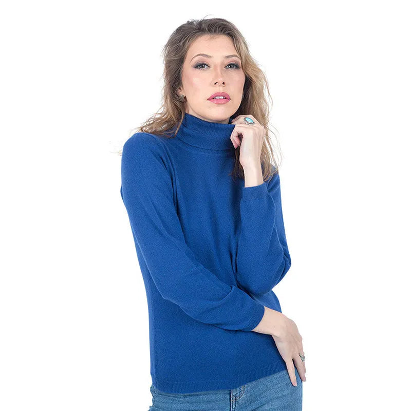 Classic Fit Roll Neck Cashmere Jumper High Neck Crew Neck V-Neck