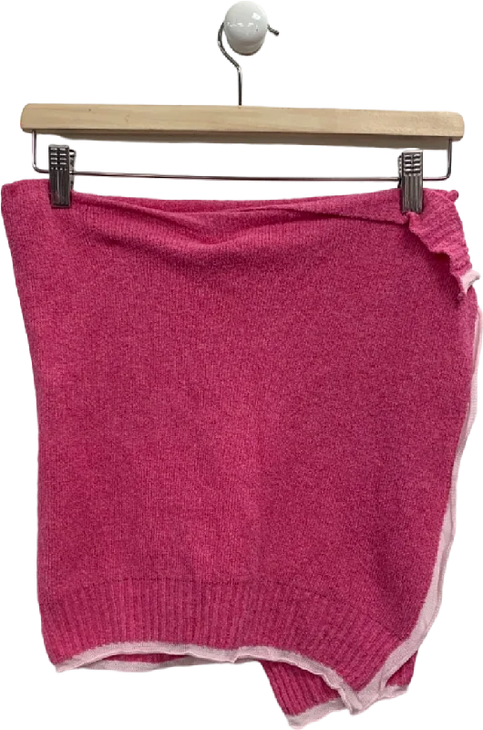 Jacquemus Pink Knit Jumper UK S/M High Neck Crew Neck V-Neck