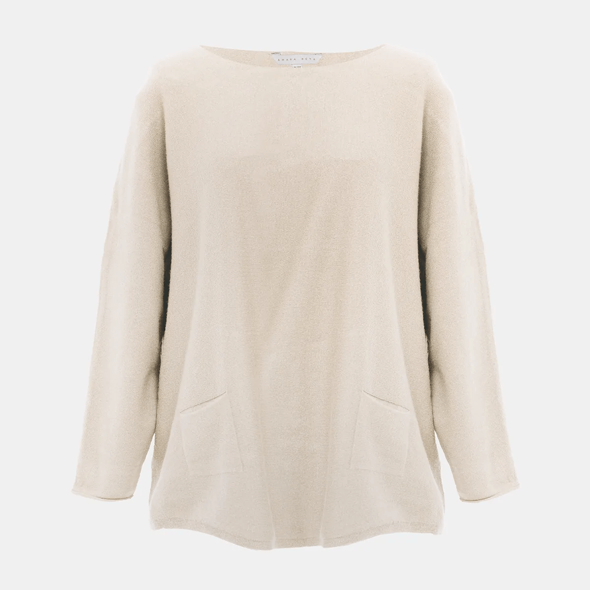 Ladies Ecru Batwing Jumper Velvet Chenille Corduroy