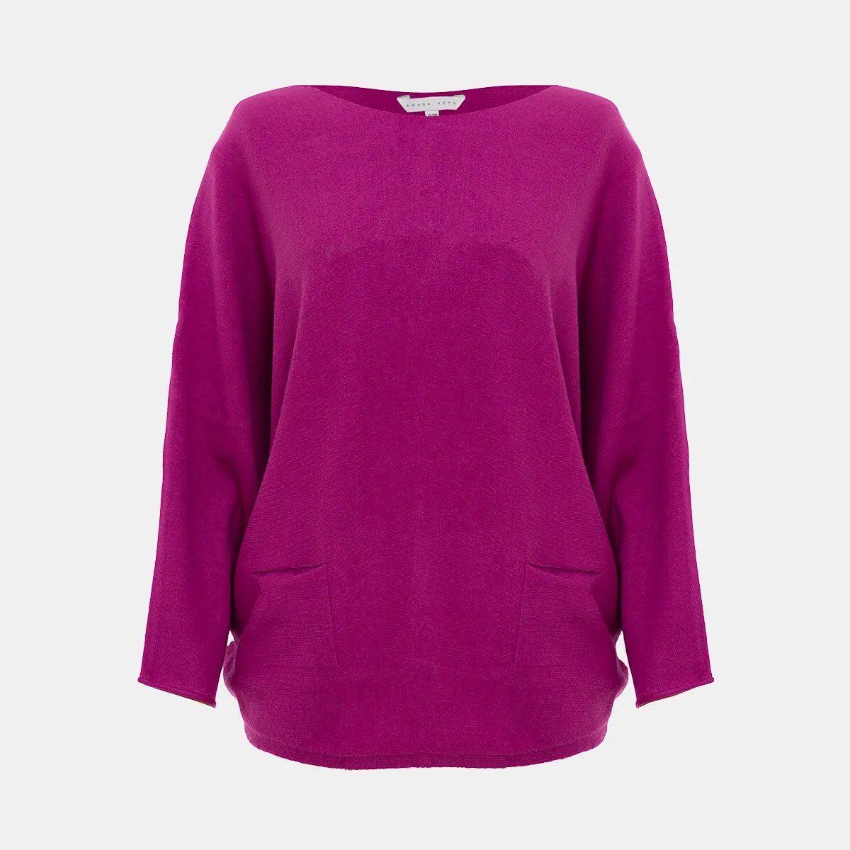 Ladies Purple Batwing Jumper Bright Pastel Dark