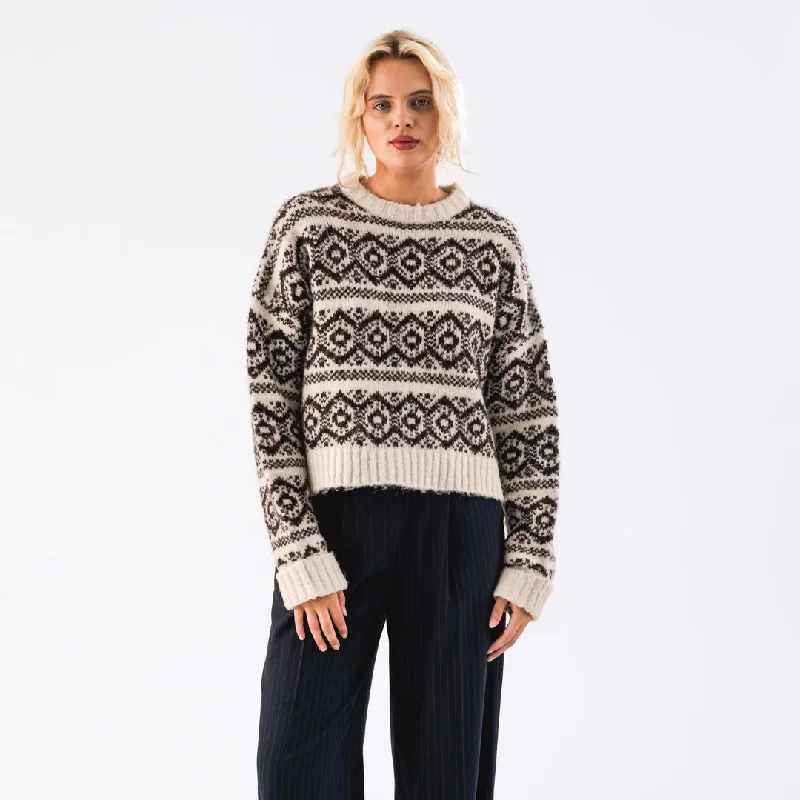 LottieLL Jumper Mesh Sweater Canvas Denim