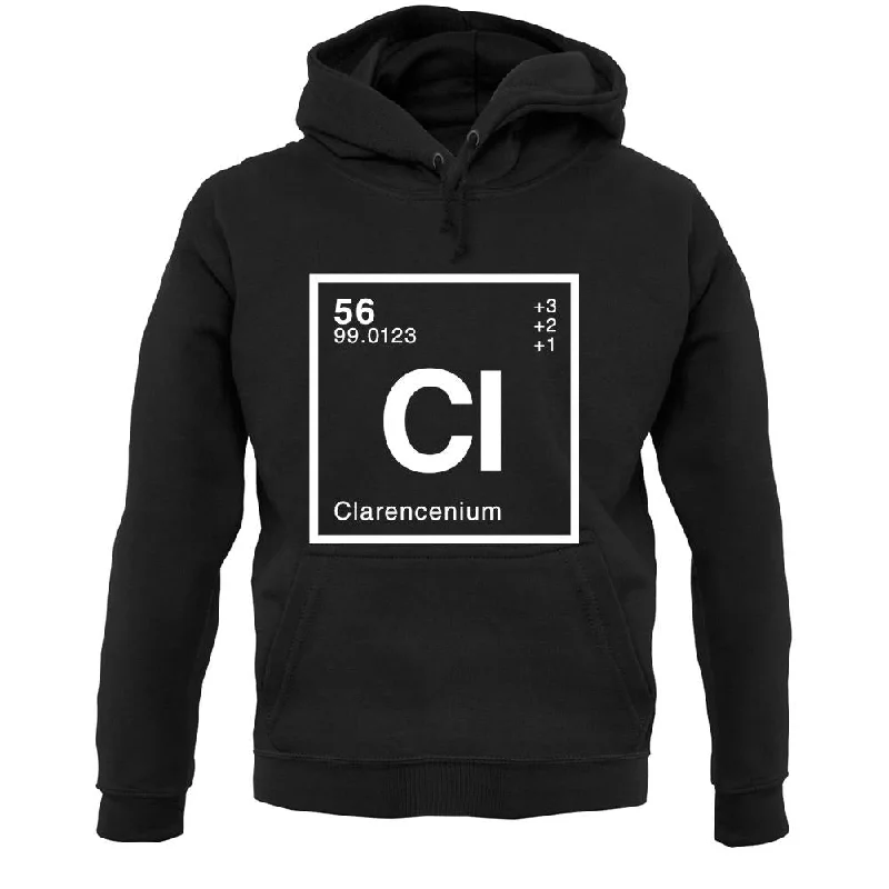 Clarence - Periodic Element Unisex Hoodie Hoodie with Bell Sleeves Flared Feminine