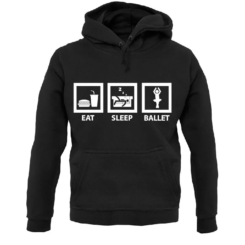 Eat Sleep Ballet Dancer Unisex Hoodie Hoodie Jacket Zipper Layering