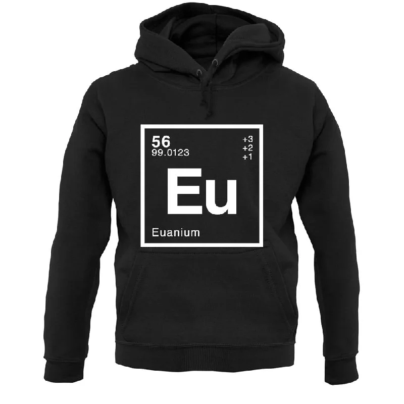 Euan - Periodic Element Unisex Hoodie Hoodie with Tied Waist Feminine Flattering