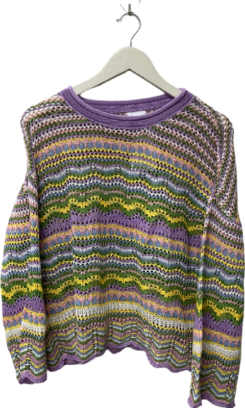 Kiwi & Co. Multicoloured Crew Neck Jumper No Size Zippered Front Buttoned Front Snap Front