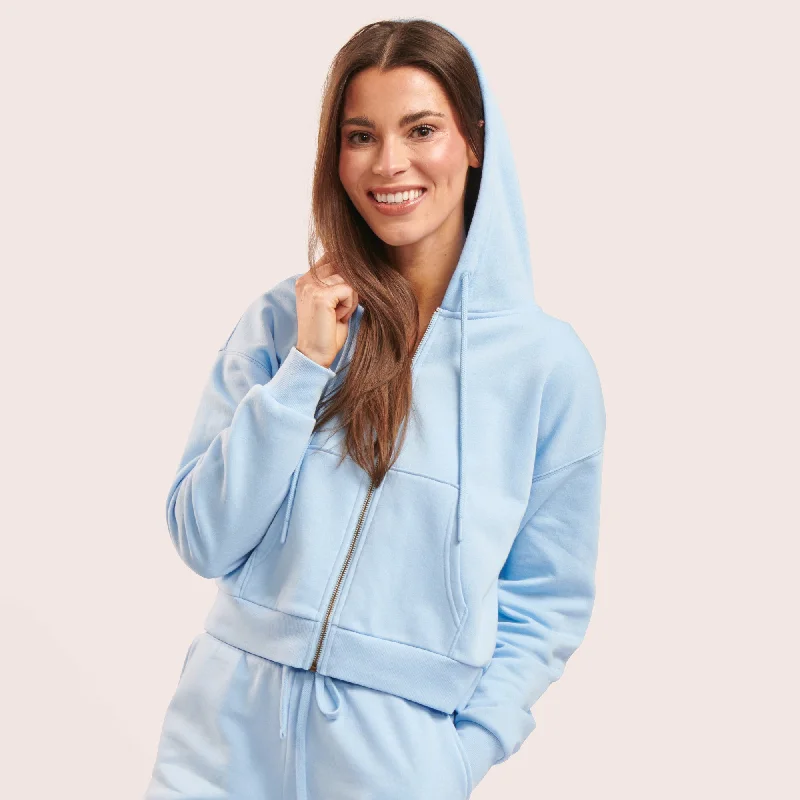 mySTYLE Women's Zip Up Hoodie Hoodie Dress Longline Feminine