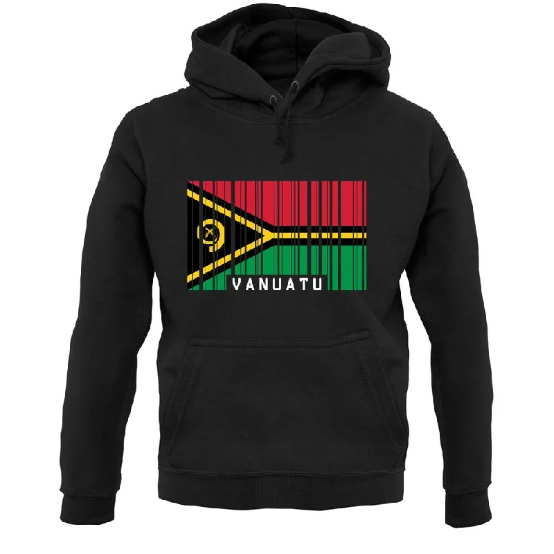 Vanuatu Barcode Style Flag Unisex Hoodie Hoodie Sweatshirt Pullover