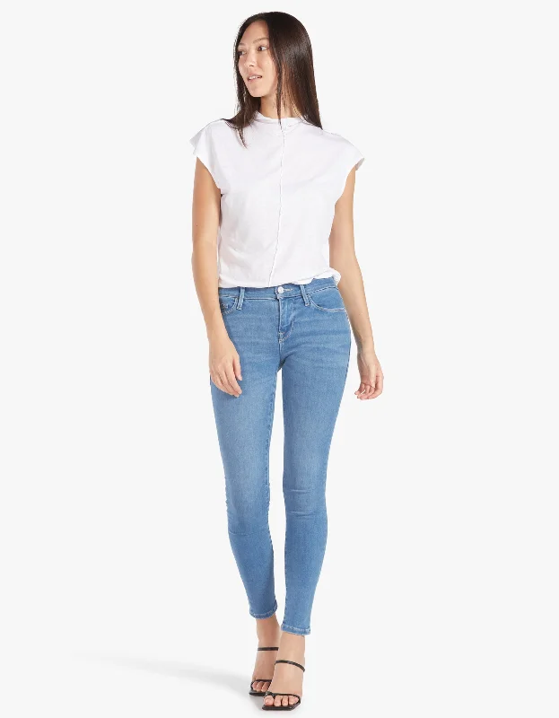 Le Skinny De Jeanne - Lapis Elegant Dark-Wash Bootcut Jeans