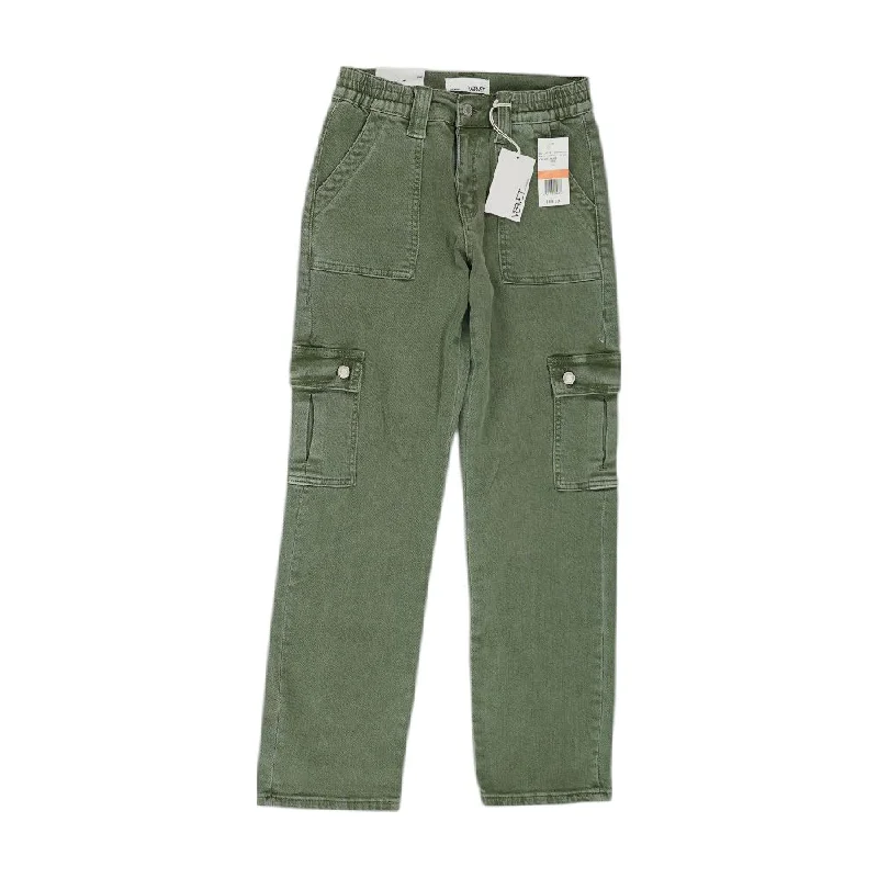 Green Solid Jeans Stylish High-Rise Mom Jeans