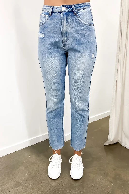 Johanna Jean Blue Comfortable Stretch Fit Jeans