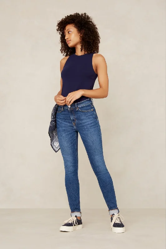 Juno Medium Jeans Journey Mid Used Comfortable Low-Rise Jeans