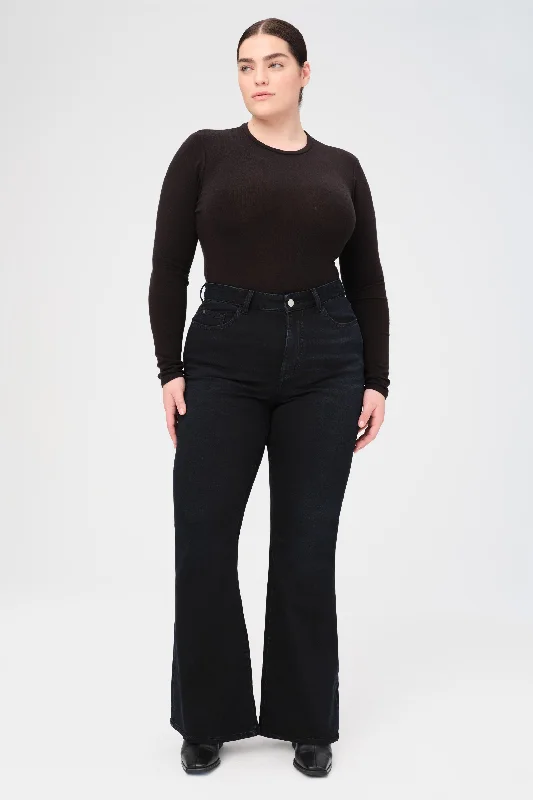 MIA PLUS - FLARE JEANS | DEPTHS Comfortable Stretch Denim Jeans