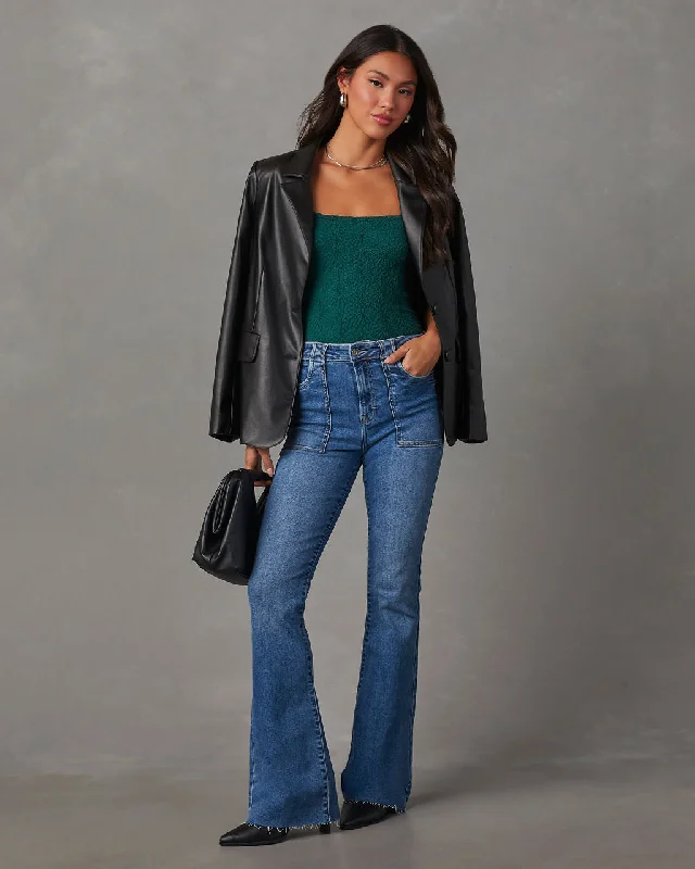 Mulaney High Rise Flare Jeans Elegant Wide-Leg Jeans