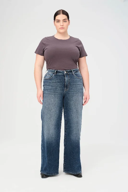 NCE PLUS - WIDE LEG JEANS | SWEET REVENGE Casual High-Waisted Bootcut Jeans