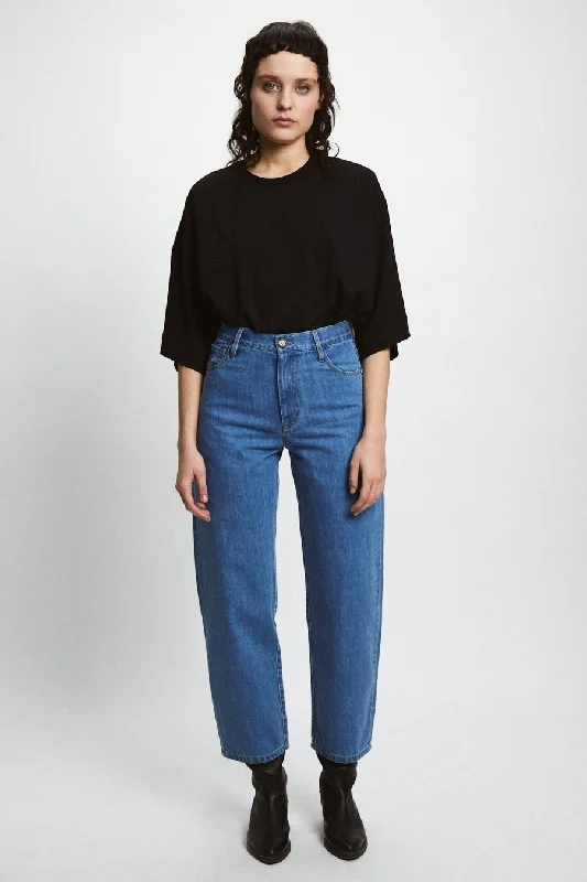 Ludwig Jeans Blue Comfortable Boyfriend Jeans