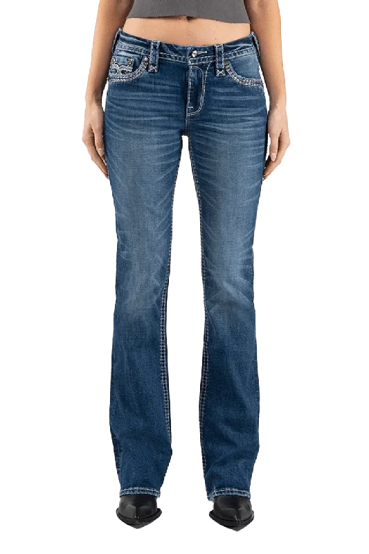 Rock Revival Women's "Talisa" S202 Skinny Denim Jeans Comfortable Stretch Fit Jeans