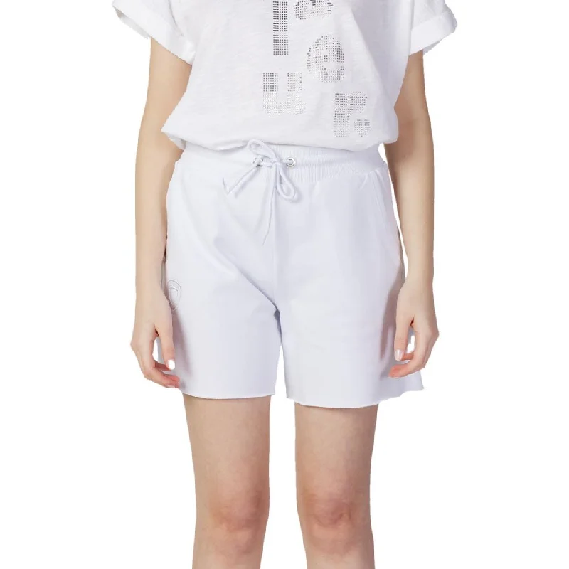 White Cotton Jeans & Pant Trendy Wide-Legged High-Waist Jeans