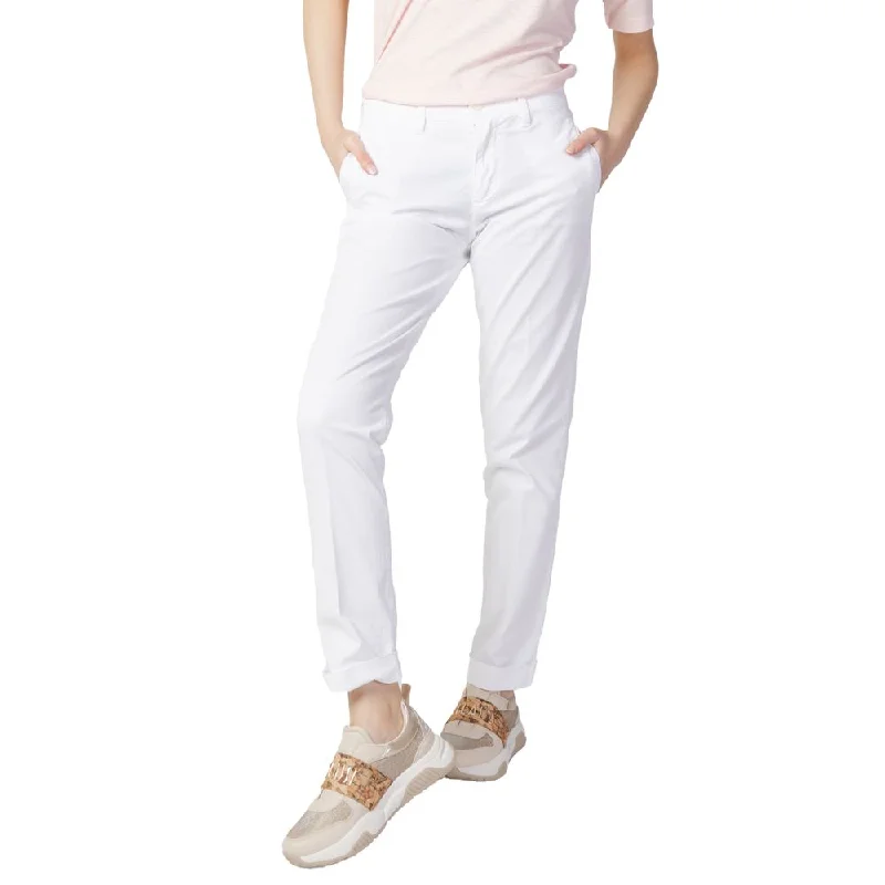 White Cotton Jeans & Pant Trendy Low-Rise Bootcut Jeans