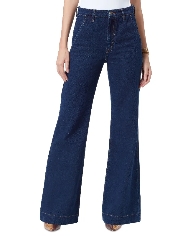 Women's Bay High Rise Flared-Leg Trouser Jeans Trendy Bootcut High-Waisted Jeans