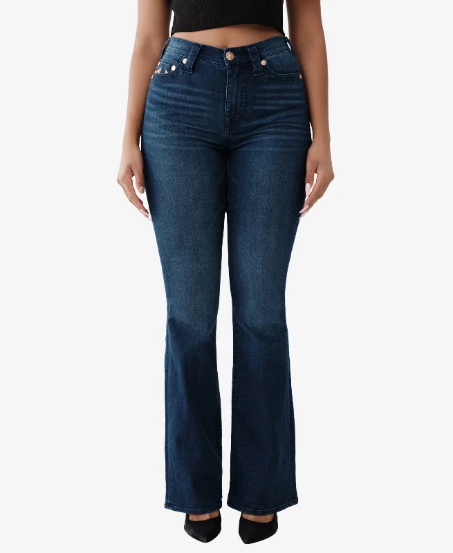 Women's Reagan High Rise Flare Jeans Trendy Low-Rise Slim Jeans