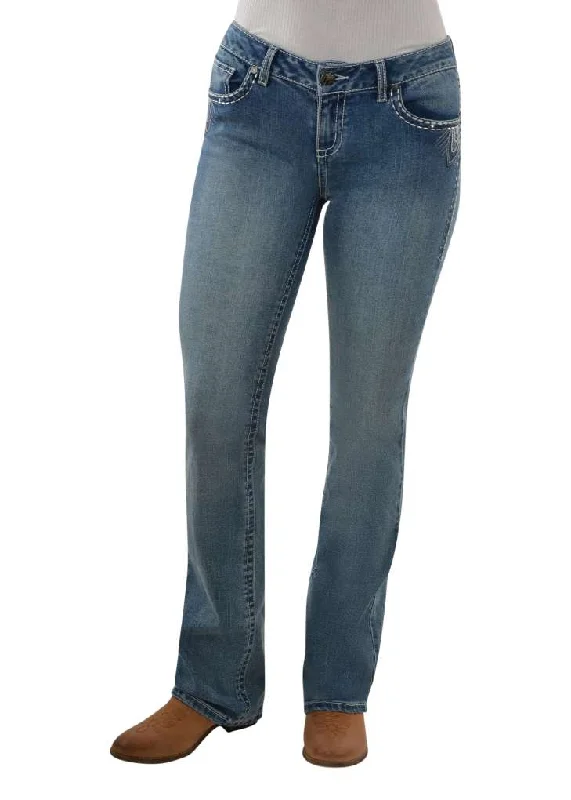 Wrangler Ladies Rock 47 Jerry Jean Chic Vintage-Inspired Denim Jeans