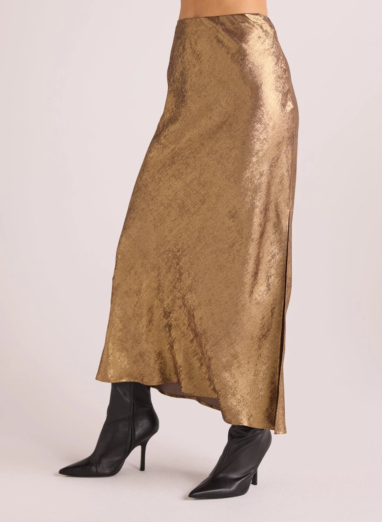 METALLIC MAXI SKIRT velvet skirt sumptuous