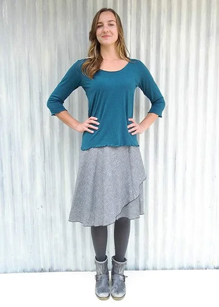 Rachel Wrap Skirt (Custom Made) denim skirt classic