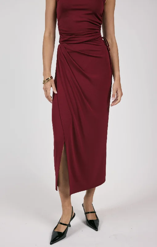 Fiery Spirit Midi Skirt casual skirt length