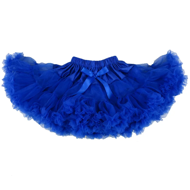 Fluffy Royal Blue Petti Skirt tiered skirt playful