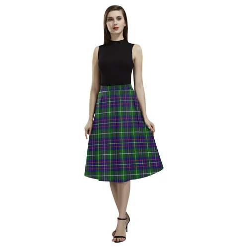 Inglis Modern Tartan Aoede Crepe Skirt linen skirt breathable