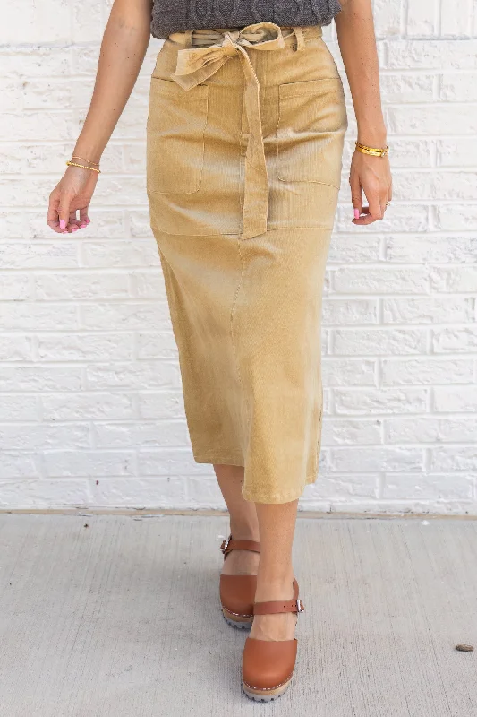 KATHY CORDUROY SKIRT relaxed fit skirt