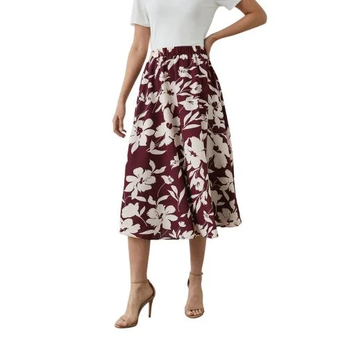 Principles Womens/Ladies Floral Midi Skirt chiffon skirt delicate