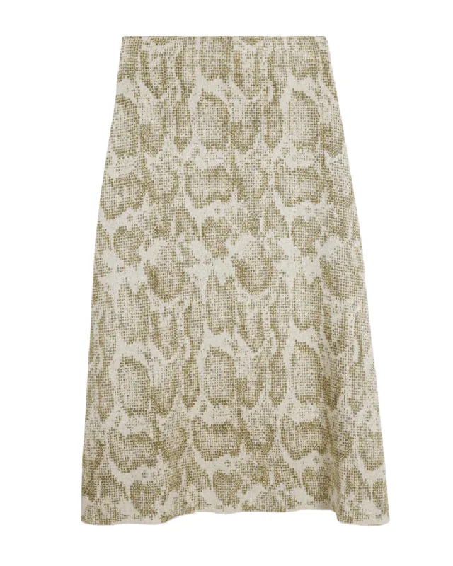 Cream Amis Skirt wool skirt thick